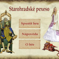 Starohradské pexeso - hlavní menu