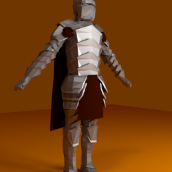 LowPoly 3D Knight