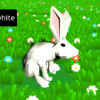 Bílý low-poly králík - Rabbit Package